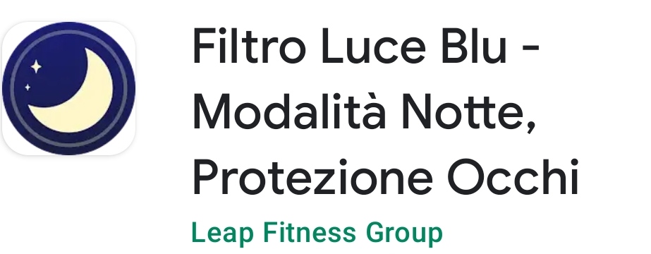 applicazione gratuita Filtro luce blu per telefono