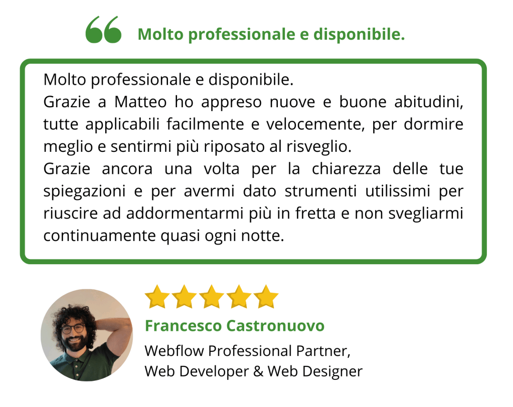 Referenza di Francesco Castronuovo
