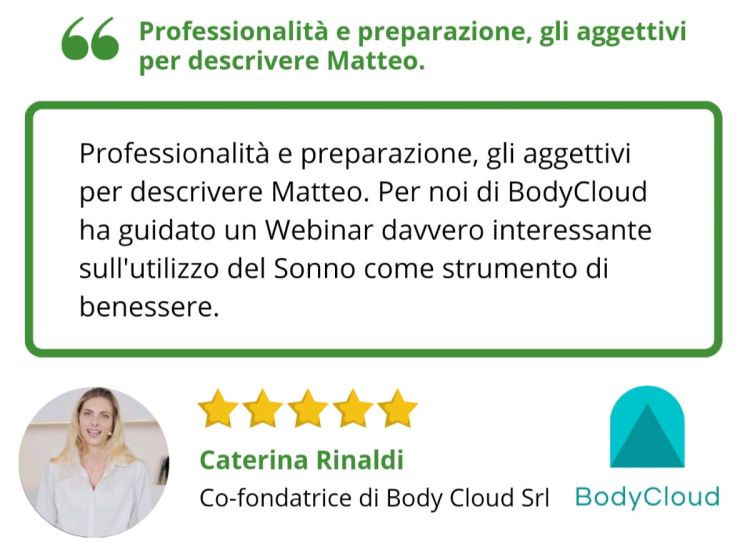 Referenza di BodyCloud Srl